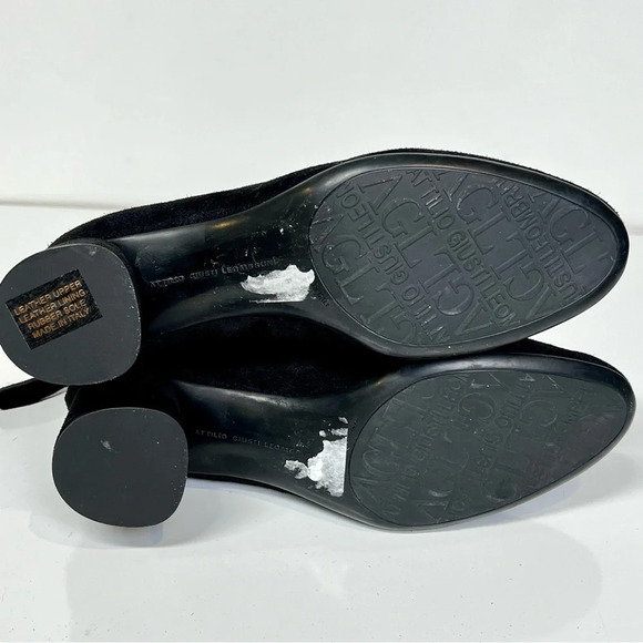 AGL‎ Black suede OLGA block heeled booties size 37/6.5-7US. - Picture 5 of 9